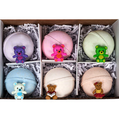 10 oz Bath Bombs for KIDS with 2 Toys Inside - select kid-friendly scents - surprise toys!