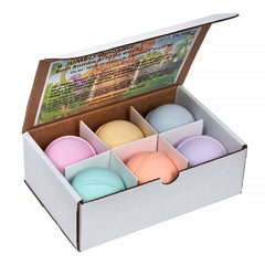 Dinosaur Bath Bomb Gift Set for Kids with Surprise (Dinosaur) Roar.. USA Made, Natural, Organic, for Girls/Boys (6-Pack Gift Set)