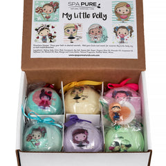 Bath Bombs for Kids with Little Dolly Toys Inside - Made in United States - Large Toys, Natural XXL Bath Bombs (6 Count)