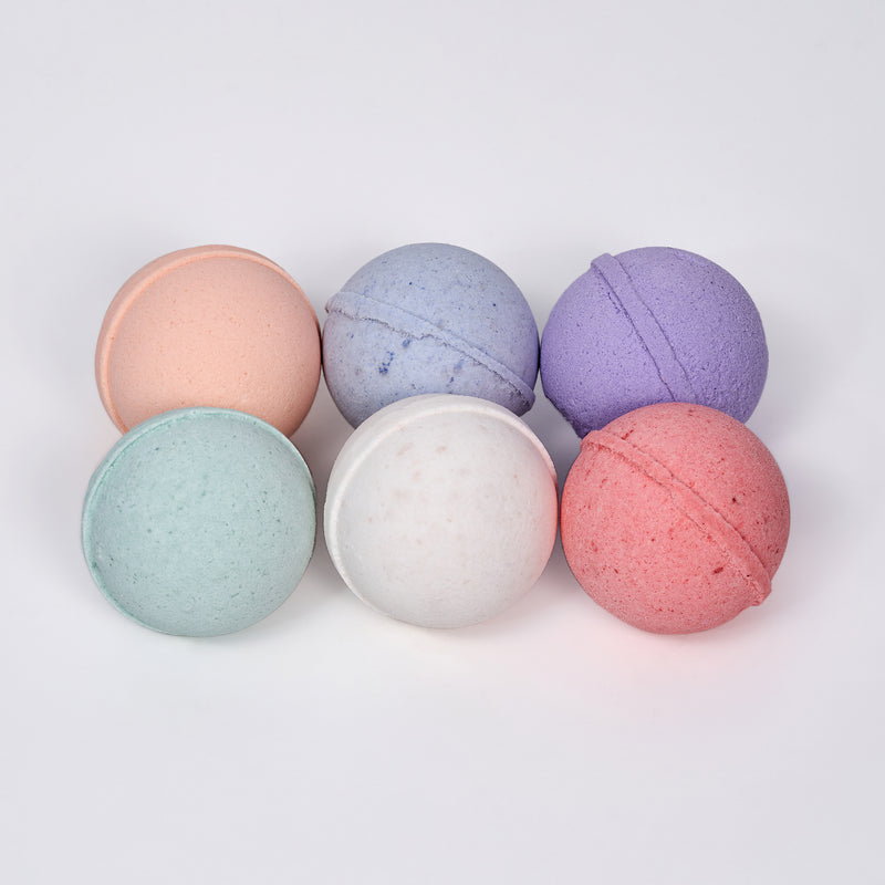 GIFT Set with SEA CREATURES - Bath Bombs with toys inside - 6 Large 5 oz, colorful, moisturizing