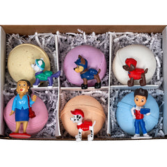 10 oz Bath Bombs for KIDS with 2 Toys Inside - select kid-friendly scents - surprise toys!