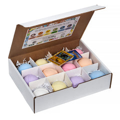 Bath Bombs for Kids: With Toys Inside, Pokemon-Inspired, Moisturizing, Natural, Large Colorful Bath Bombs (12 Count) Pack of 1