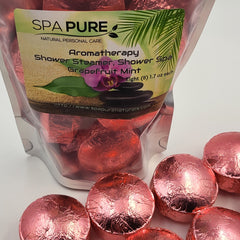 8 Aromatherapy Shower Bombs USA Made, 100% Natural/Organic Essential Oils-Transform your shower-Transform your mood