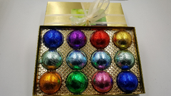 Gift Set with 12 Aromatherapy Shower Bombs - 100% Essential Oil Blends - foil wrapped 1.6 oz each