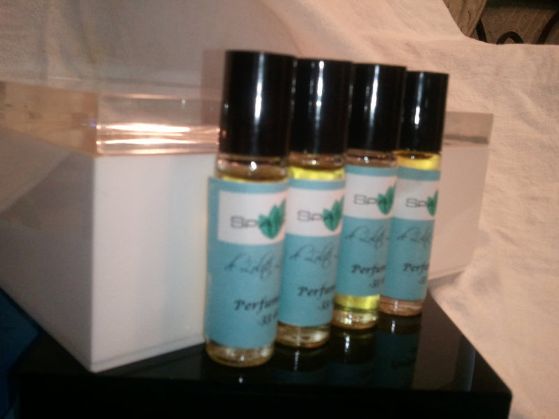 4 Perfume Roll-on 1/3 oz BEST SELLERS 100% pure fragrance oils over 100 fragrances to choose from