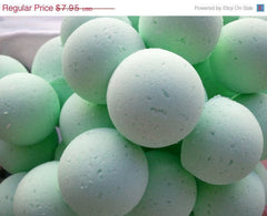 14 bath bombs in Coconut Lime fragrance, gift bag bath fizzies, great for dry skin, shea, cocoa, 7 ultra rich oils