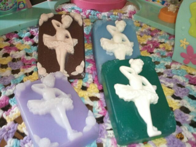 Ballerina Gift Soap Goat Milk with Shea Butter, 3.5 oz each, customize scent and color